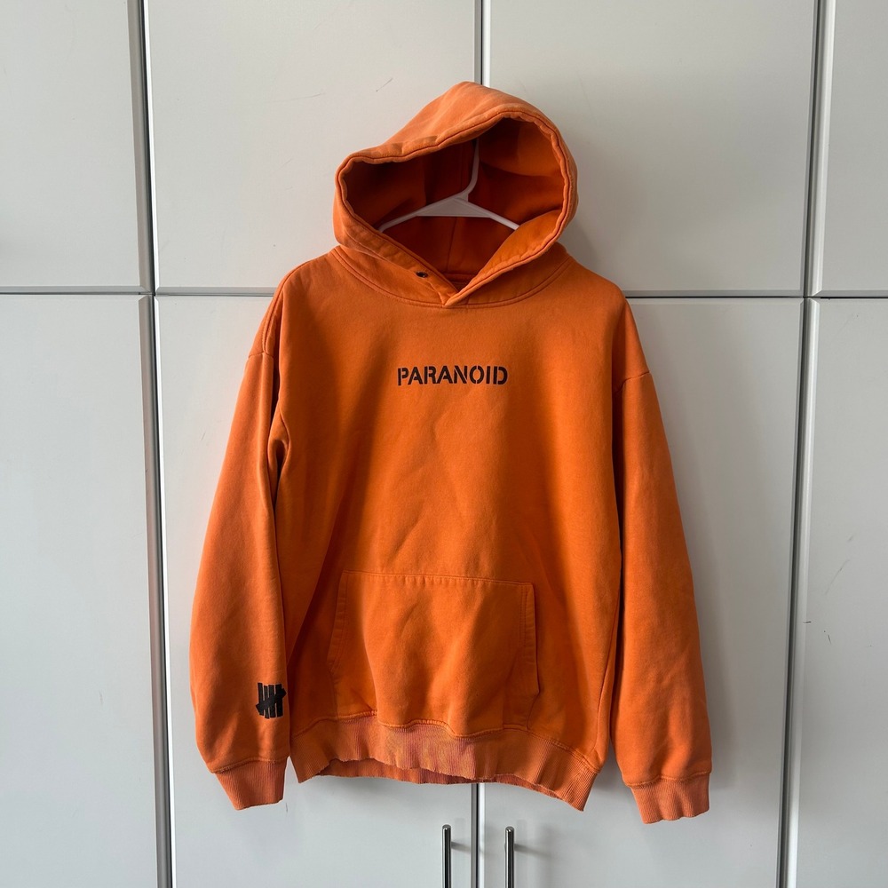 Anti Social Social Club x Undefeated Paranoid Hoodie Orange Mens Large ASSC
